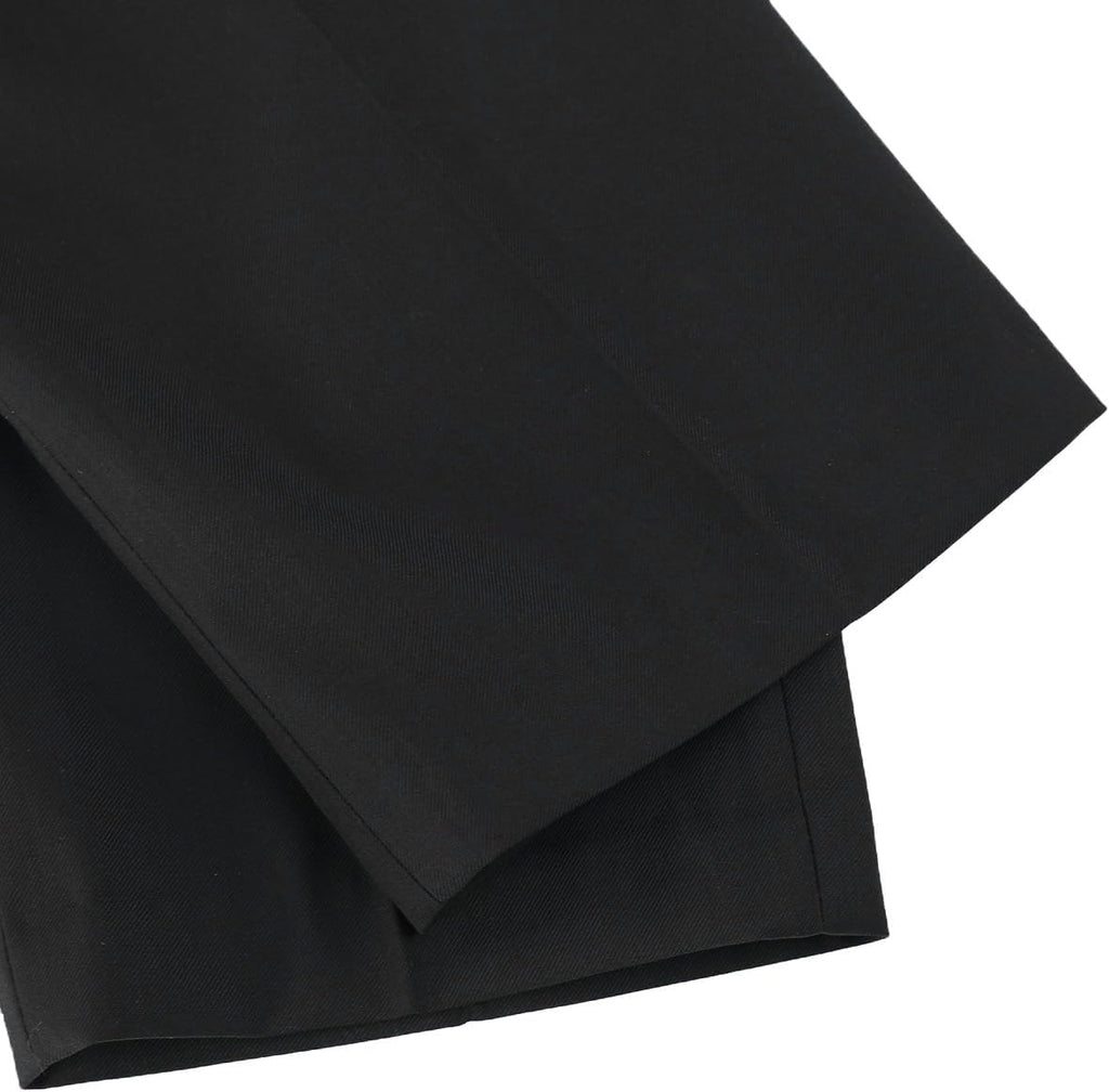 Mens Classic Slim Fit Fit Stretch Flat Front Slacks Dress Pants